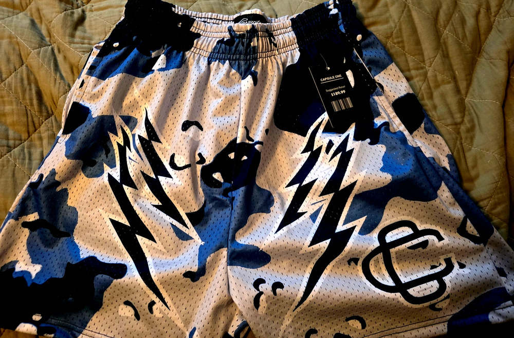 Corrupted Creative mesh shorts "blue camo" medium